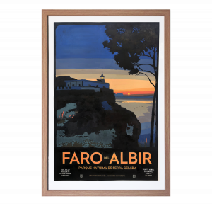 Travel poster. Oil on paper. FARO ALBIR ALTEA