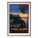 Travel poster. Oil on paper. FARO ALBIR ALTEA